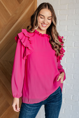 My Good Graces Ruffled Top-Tops-Ave Shops-Motis & Co Boutique, Women's Fashion Boutique in Carthage, Missouri