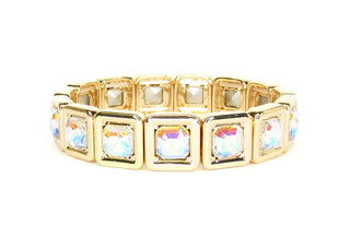 Kingston Clear Crystal Stretch Bracelet-Bracelets-What's Hot-Motis & Co Boutique, Women's Fashion Boutique in Carthage, Missouri