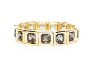 Kingston Black Crystal Stretch Bracelet-Bracelets-What's Hot-Motis & Co Boutique, Women's Fashion Boutique in Carthage, Missouri