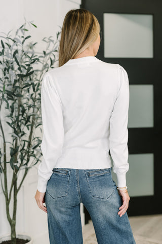Necessary Closet Space Long Sleeve Top in White-Tops-Ave Shops-Motis & Co Boutique, Women's Fashion Boutique in Carthage, Missouri