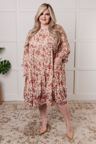 Next to You Balloon Sleeve Floral Dress-Dresses-Ave Shops-Motis & Co Boutique, Women's Fashion Boutique in Carthage, Missouri