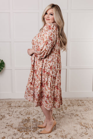 Next to You Balloon Sleeve Floral Dress-Dresses-Ave Shops-Motis & Co Boutique, Women's Fashion Boutique in Carthage, Missouri