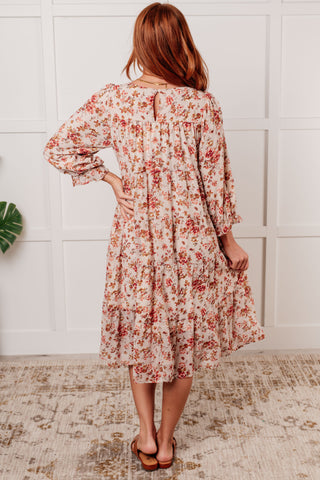 Next to You Balloon Sleeve Floral Dress-Dresses-Ave Shops-Motis & Co Boutique, Women's Fashion Boutique in Carthage, Missouri