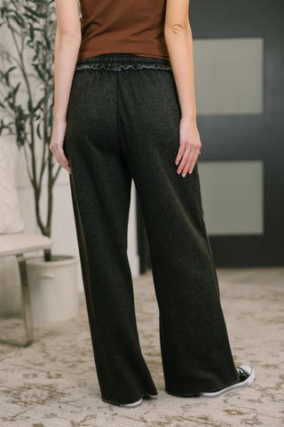 Nights Like This High Waist Palazzo Sweats in Ash Black-lounge-Ave Shops-Motis & Co Boutique, Women's Fashion Boutique in Carthage, Missouri