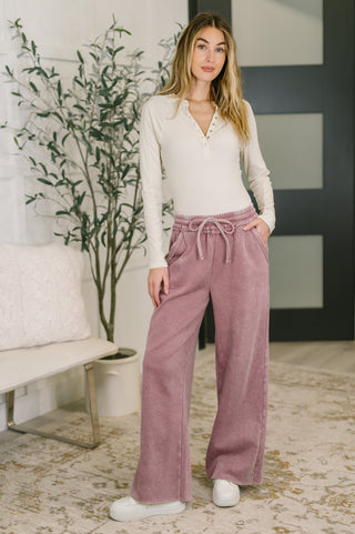 Nights Like This High Waist Palazzo Sweats in Light Rose-lounge-Ave Shops-Motis & Co Boutique, Women's Fashion Boutique in Carthage, Missouri