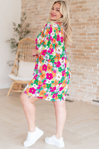 No Garden, No Problem Bubble Sleeve Dress-Dresses-Ave shops-Motis & Co Boutique, Women's Fashion Boutique in Carthage, Missouri