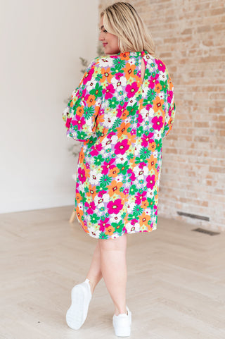 No Garden, No Problem Bubble Sleeve Dress-Dresses-Ave shops-Motis & Co Boutique, Women's Fashion Boutique in Carthage, Missouri