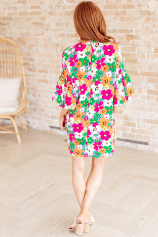 No Garden, No Problem Bubble Sleeve Dress-Dresses-Ave shops-Motis & Co Boutique, Women's Fashion Boutique in Carthage, Missouri