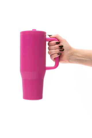 No Spill 40oz Tumbler in Hot Pink-Home-Ave Shops-Motis & Co Boutique, Women's Fashion Boutique in Carthage, Missouri