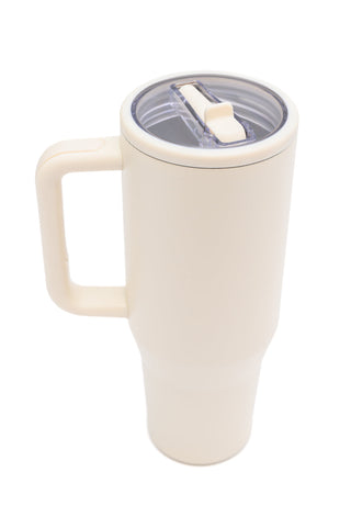 No Spill 40oz Tumbler in Off White-Home-Ave Shops-Motis & Co Boutique, Women's Fashion Boutique in Carthage, Missouri