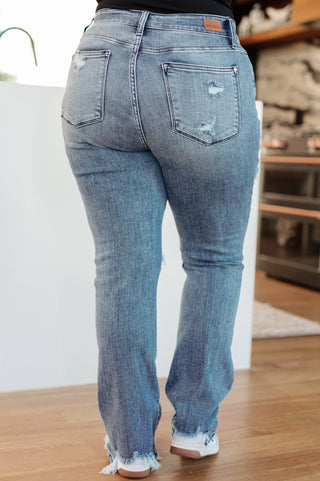 O'Hara Destroyed Straight Jeans-Jeans-Ave-Motis & Co Boutique, Women's Fashion Boutique in Carthage, Missouri