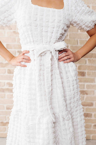 On Cloud Nine Bubble Midi Dress-Dresses-Ave-Motis & Co Boutique, Women's Fashion Boutique in Carthage, Missouri