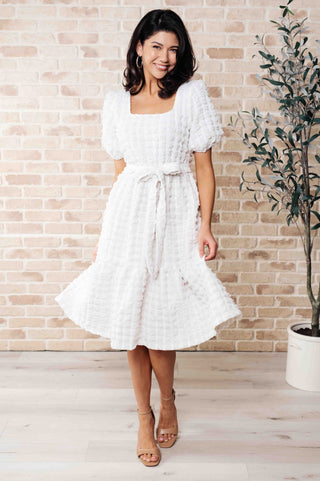 On Cloud Nine Bubble Midi Dress-Dresses-Ave-Motis & Co Boutique, Women's Fashion Boutique in Carthage, Missouri