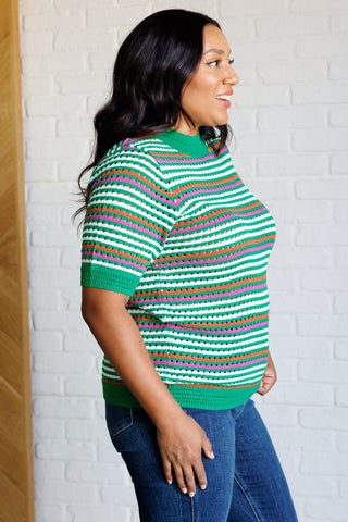 Our Situationship Knit Striped Top-Sweaters-Ave Shops-Motis & Co Boutique, Women's Fashion Boutique in Carthage, Missouri