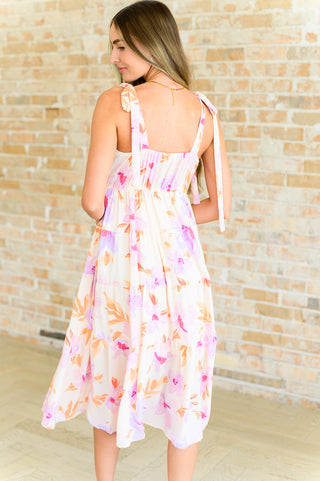 Pastel Petals Floral Midi Dress-Dresses-Ave-Motis & Co Boutique, Women's Fashion Boutique in Carthage, Missouri