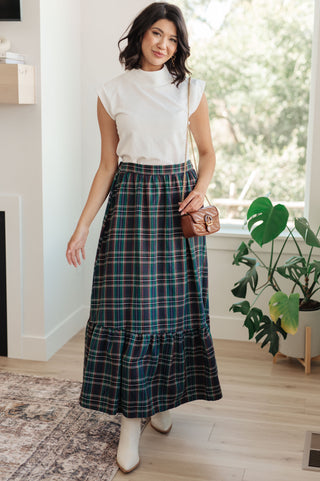 Plaid Perfection Maxi Skirt-Bottoms-Ave Shops-Motis & Co Boutique, Women's Fashion Boutique in Carthage, Missouri