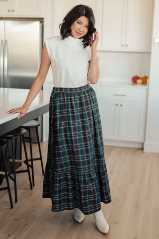 Plaid Perfection Maxi Skirt-Bottoms-Ave Shops-Motis & Co Boutique, Women's Fashion Boutique in Carthage, Missouri