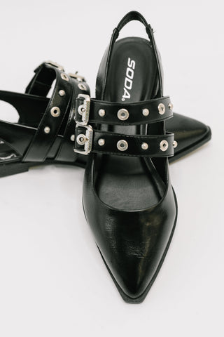 Pop of Color Pointy Toe Slip On in Black-Shoes-Ave Shops-Motis & Co Boutique, Women's Fashion Boutique in Carthage, Missouri
