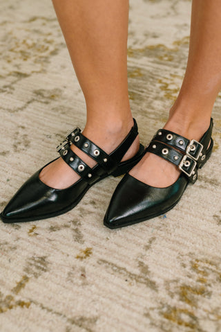 Pop of Color Pointy Toe Slip On in Black-Shoes-Ave Shops-Motis & Co Boutique, Women's Fashion Boutique in Carthage, Missouri