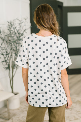 Pretty in Polka Oversized Drop Shoulder Tee-Short Sleeves-Ave Shops-Motis & Co Boutique, Women's Fashion Boutique in Carthage, Missouri