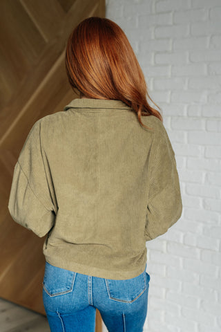 Primrose Corduroy Jacket in Olive-Layers-Ave Shops-Motis & Co Boutique, Women's Fashion Boutique in Carthage, Missouri