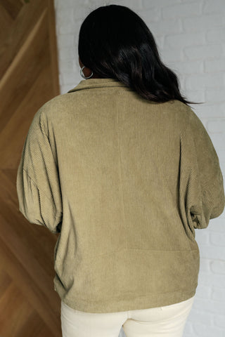 Primrose Corduroy Jacket in Olive-Layers-Ave Shops-Motis & Co Boutique, Women's Fashion Boutique in Carthage, Missouri