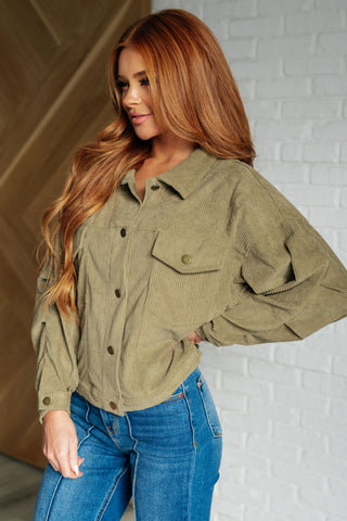 Primrose Corduroy Jacket in Olive-Layers-Ave Shops-Motis & Co Boutique, Women's Fashion Boutique in Carthage, Missouri