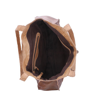 Proper Teak Oats Leather Handbag by Bed Stu