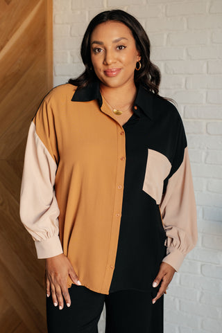 Queen of the Block Button Up-Long Sleeves-Ave Shops-Motis & Co Boutique, Women's Fashion Boutique in Carthage, Missouri