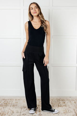 Race to Relax Cargo Pants in Black-Pants-Ave Shops-Motis & Co Boutique, Women's Fashion Boutique in Carthage, Missouri