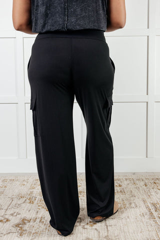 Race to Relax Cargo Pants in Black-Pants-Ave Shops-Motis & Co Boutique, Women's Fashion Boutique in Carthage, Missouri