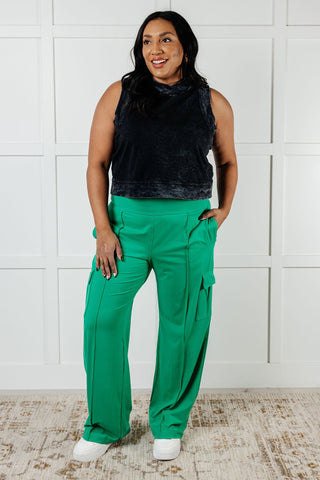 Race to Relax Cargo Pants in Emerald Green-Pants-Ave Shops-Motis & Co Boutique, Women's Fashion Boutique in Carthage, Missouri