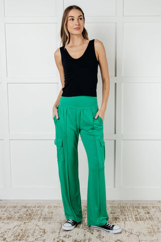 Race to Relax Cargo Pants in Emerald Green-Pants-Ave Shops-Motis & Co Boutique, Women's Fashion Boutique in Carthage, Missouri