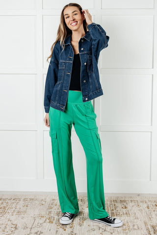 Race to Relax Cargo Pants in Emerald Green-Pants-Ave Shops-Motis & Co Boutique, Women's Fashion Boutique in Carthage, Missouri