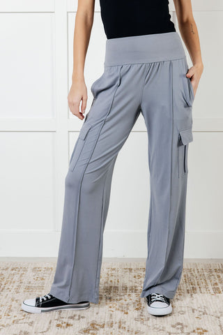 Race to Relax Cargo Pants in Rhino Grey-Pants-Ave Shops-Motis & Co Boutique, Women's Fashion Boutique in Carthage, Missouri