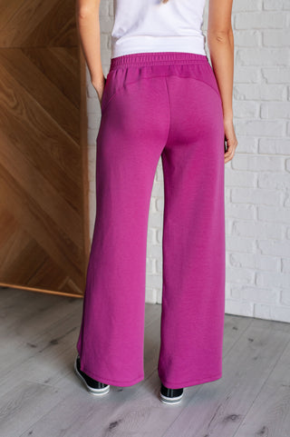 Resort Travel Wide Leg Crop Pant in Magenta-Pants-Ave Shops-Motis & Co Boutique, Women's Fashion Boutique in Carthage, Missouri