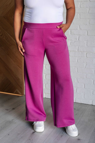 Resort Travel Wide Leg Crop Pant in Magenta-Pants-Ave Shops-Motis & Co Boutique, Women's Fashion Boutique in Carthage, Missouri