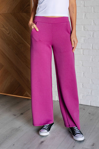 Resort Travel Wide Leg Crop Pant in Magenta-Pants-Ave Shops-Motis & Co Boutique, Women's Fashion Boutique in Carthage, Missouri