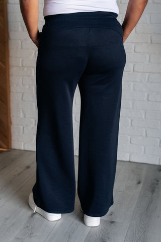 Resort Travel Wide Leg Crop Pant in Navy-Pants-Ave Shops-Motis & Co Boutique, Women's Fashion Boutique in Carthage, Missouri