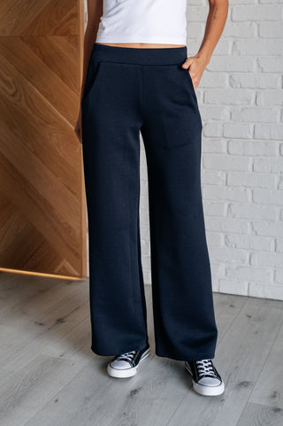 Resort Travel Wide Leg Crop Pant in Navy-Pants-Ave Shops-Motis & Co Boutique, Women's Fashion Boutique in Carthage, Missouri