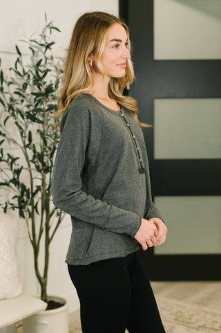 Rooftop View Raglan Sleeve Henley Top-T-shirt-Ave Shops-Motis & Co Boutique, Women's Fashion Boutique in Carthage, Missouri