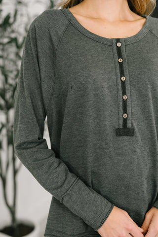 Rooftop View Raglan Sleeve Henley Top-T-shirt-Ave Shops-Motis & Co Boutique, Women's Fashion Boutique in Carthage, Missouri