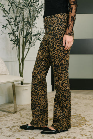 Roxy High Waist Bootcut Leopard Print-Jeans-Ave Shops-Motis & Co Boutique, Women's Fashion Boutique in Carthage, Missouri
