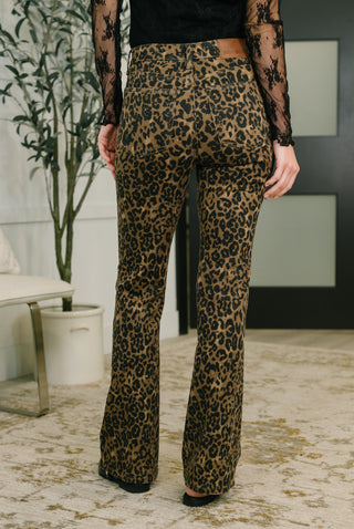Roxy High Waist Bootcut Leopard Print-Jeans-Ave Shops-Motis & Co Boutique, Women's Fashion Boutique in Carthage, Missouri