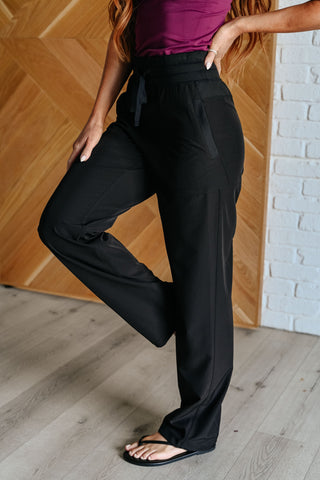 Runner's High Drawstring Joggers in Black-Joggers-Ave Shops-Motis & Co Boutique, Women's Fashion Boutique in Carthage, Missouri