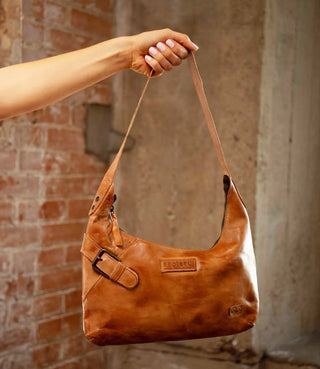 Seemly Tan Rustic Leather Handbag by Bed|Stu-Handbags-Bedstu-Motis & Co Boutique, Women's Fashion Boutique in Carthage, Missouri