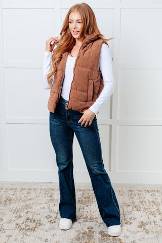 Set Me Up Corduroy Puffer Vest-Layers-Ave Shops-Motis & Co Boutique, Women's Fashion Boutique in Carthage, Missouri