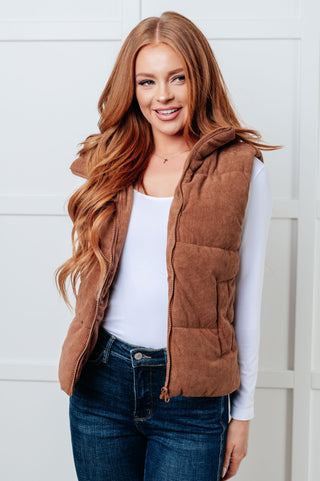 Set Me Up Corduroy Puffer Vest-Layers-Ave Shops-Motis & Co Boutique, Women's Fashion Boutique in Carthage, Missouri