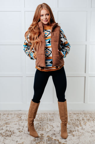 Set Me Up Corduroy Puffer Vest-Layers-Ave Shops-Motis & Co Boutique, Women's Fashion Boutique in Carthage, Missouri