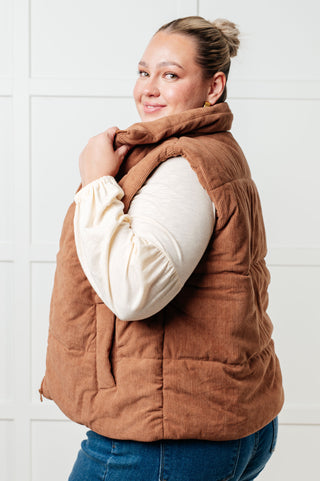 Set Me Up Corduroy Puffer Vest-Layers-Ave Shops-Motis & Co Boutique, Women's Fashion Boutique in Carthage, Missouri